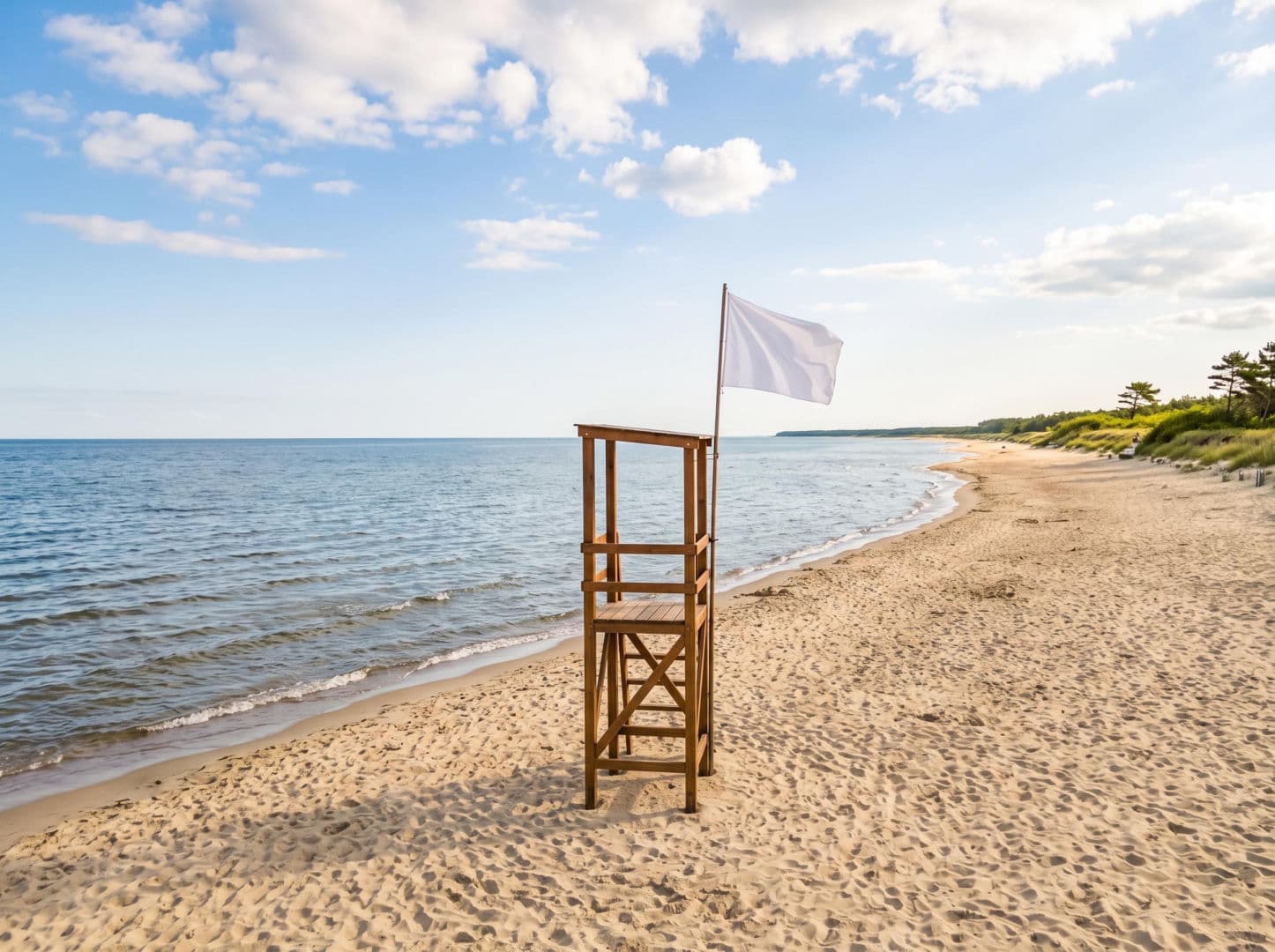 Sinice Chałupy 18.07. Czy w Chałupach można się dzisiaj kąpać? Flaga, warunki pogodowe