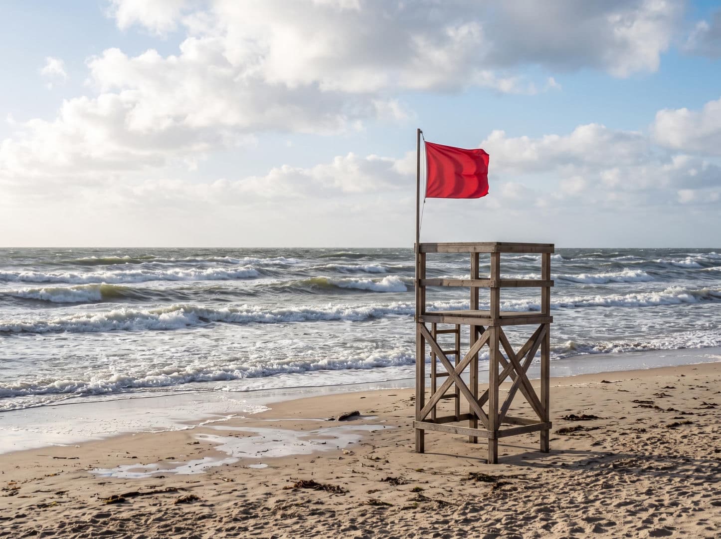 Sinice Chałupy. Czy w Chałupach można się kąpać 13.07? Flaga, warunki pogodowe