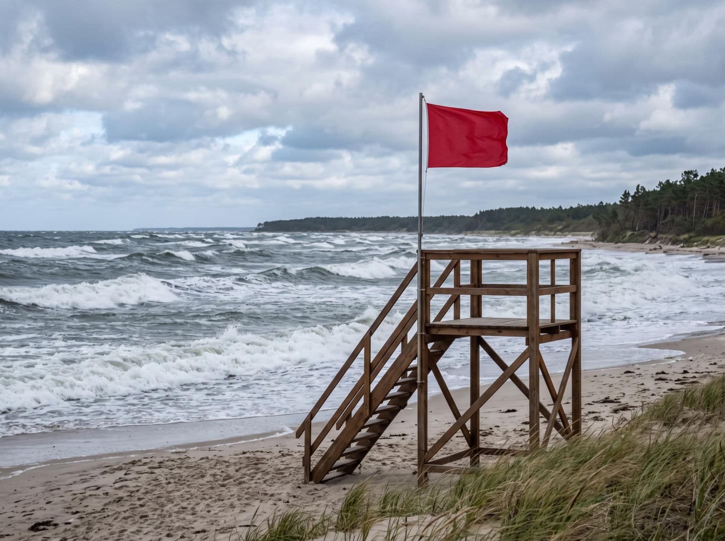 Sinice Chałupy. Czy w Chałupach można się kąpać 22.07? Flaga, warunki pogodowe