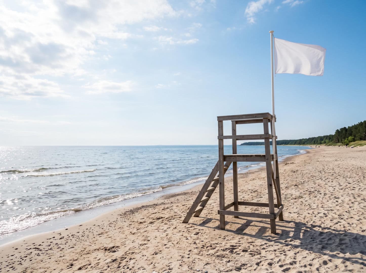 Sinice Chłopy. Czy w Chłopach można się kąpać 16.07? Flaga, warunki pogodowe