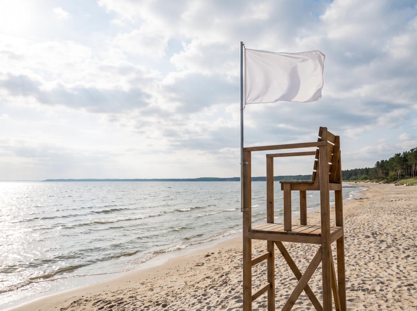 Sinice Mechelinki 19.07. Czy w Mechelinkach można się dzisiaj kąpać? Flaga, warunki pogodowe