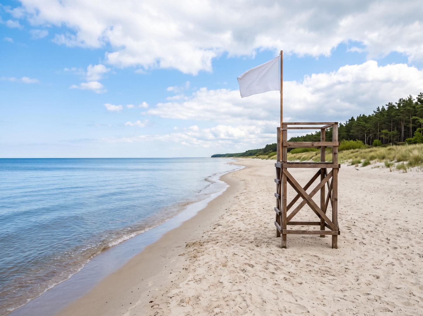 Sinice Pogorzelica. Czy w Pogorzelicy można się kąpać 15.07? Flaga, warunki pogodowe