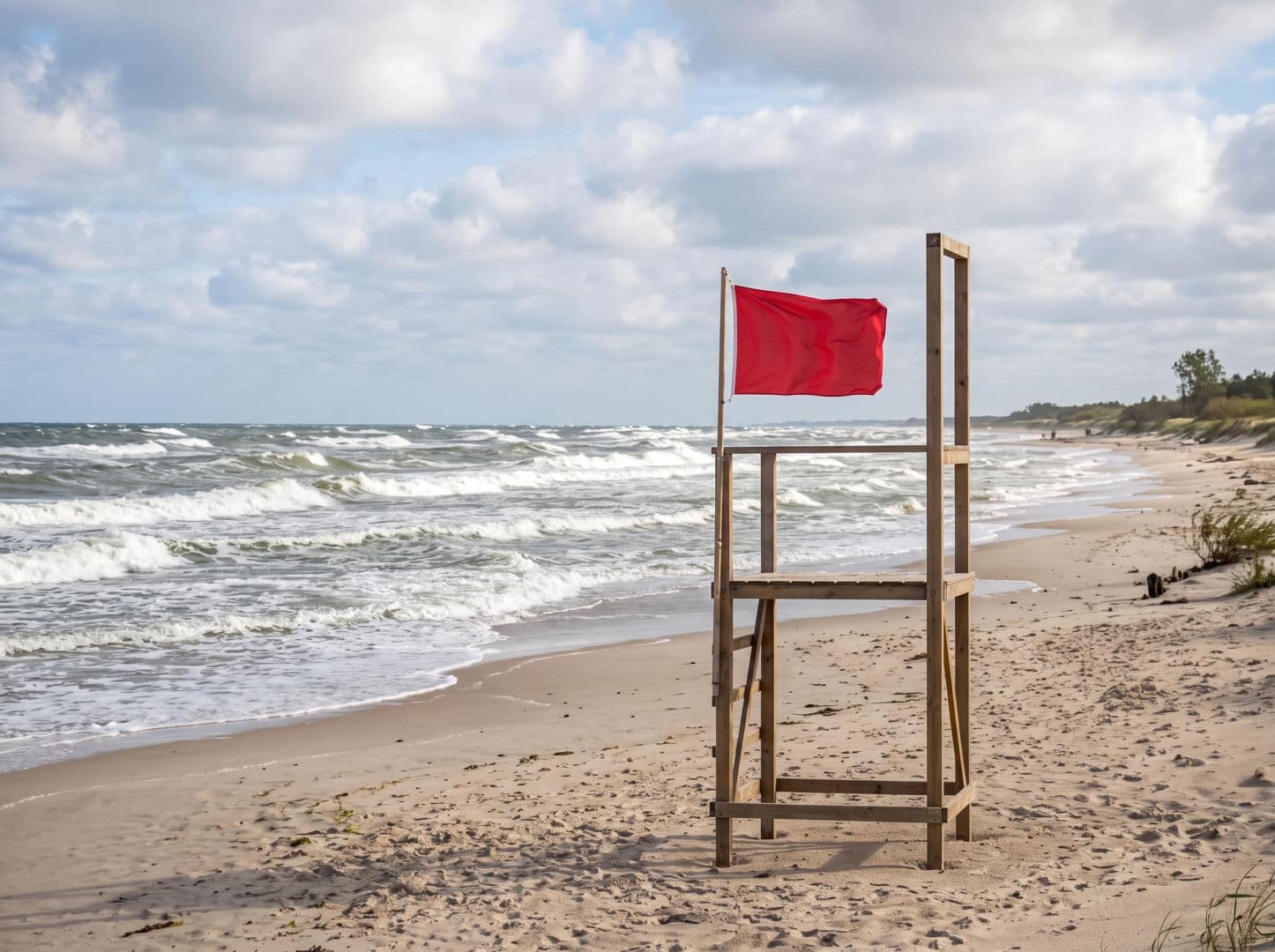 Sinice Stegna. Czy w Stegnie można się kąpać 14.07? Flaga, warunki pogodowe