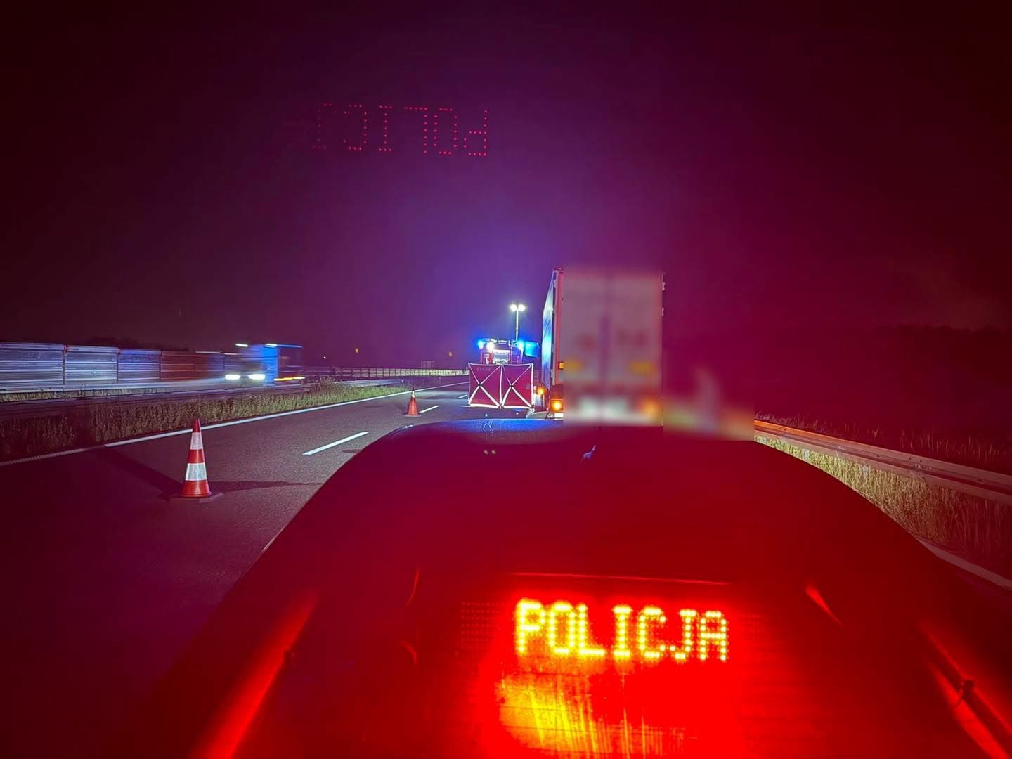Śmiertelne potrącenie na 250km autostrady A4 – mężczyzna wysiadł z samochodu po uszkodzeniu opony