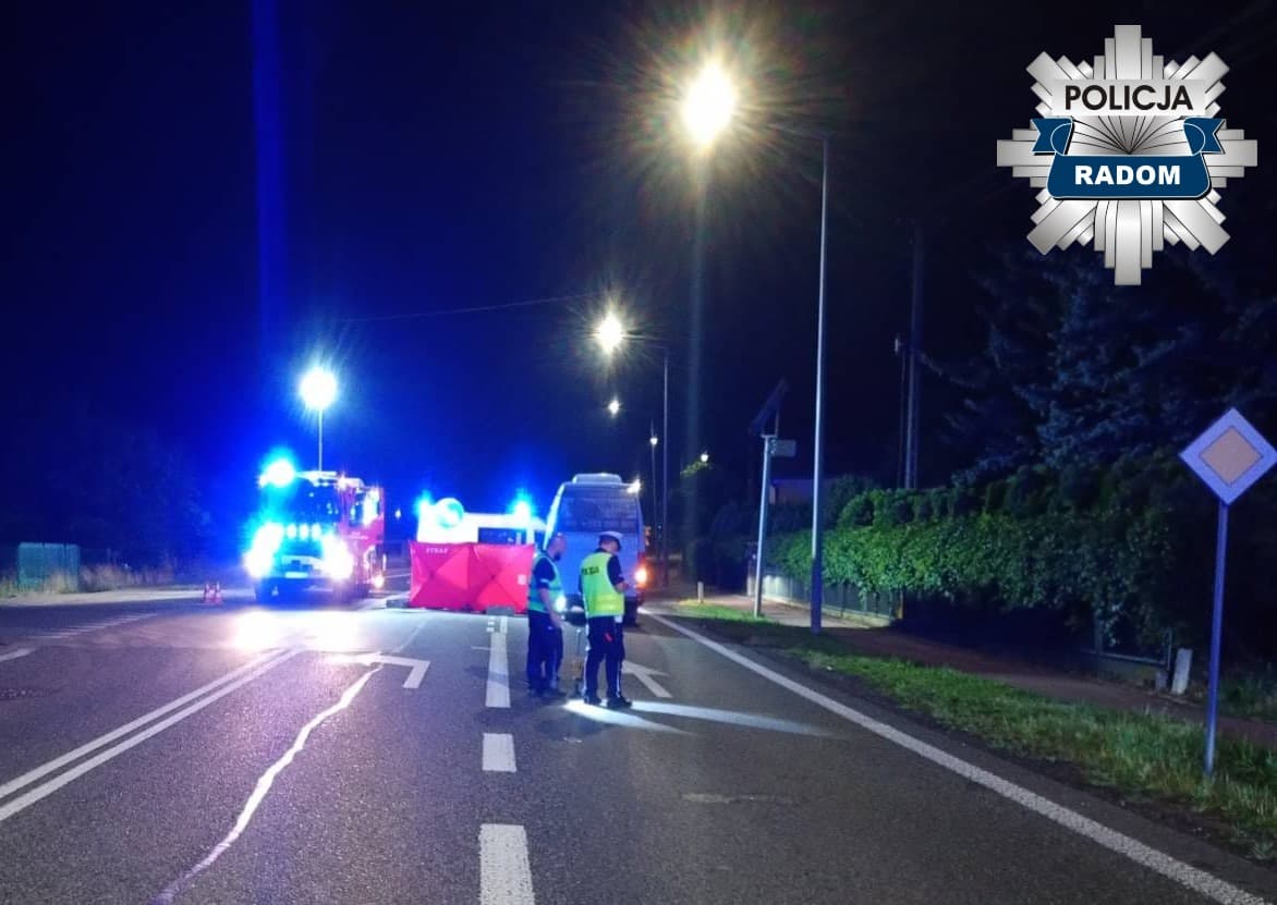 Śmiertelny wypadek w gminie Wolanów. Nie żyje 35-letni pieszy
