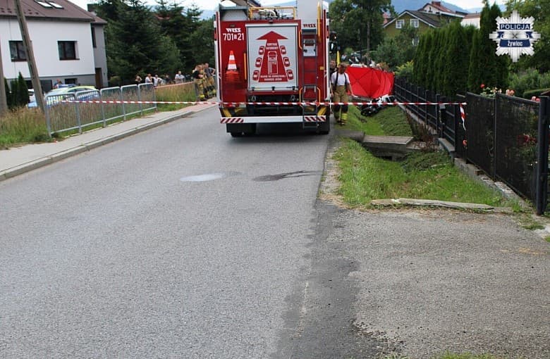 Śmiertelny wypadek w Lipowej. Nie żyje 46-letni motocyklista
