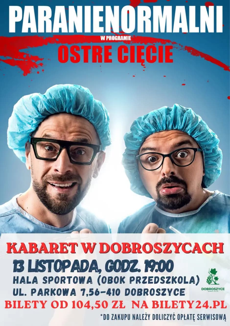Solidna dawka śmiechu w Dobroszycach. Kabaret Paranienormalni z nowym programem