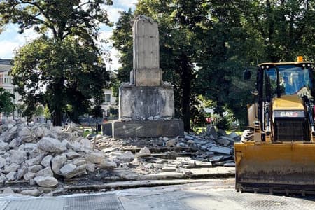 Sowiecki pomnik wyburzony. Zniknął z mapy miasta