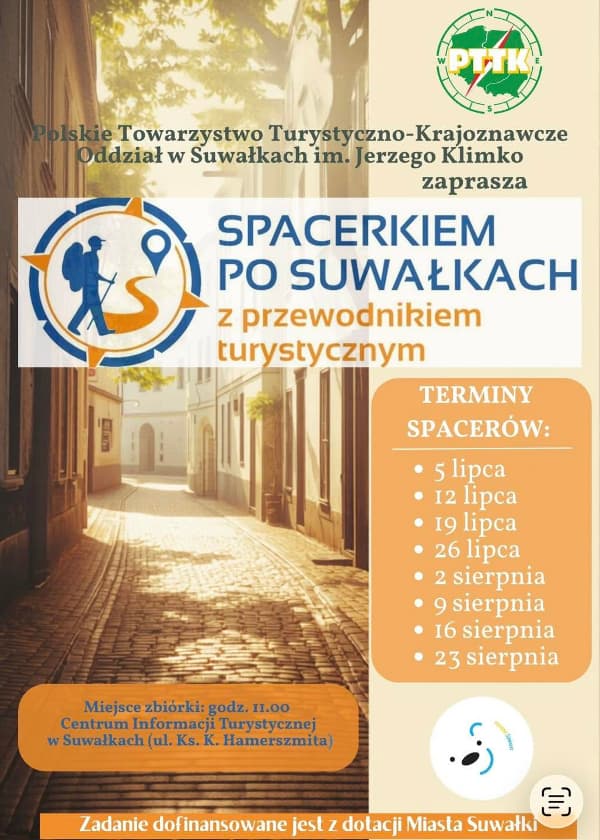 SPACERKIEM PO SUWAŁKACH Z PRZEWODNIKIEM TURYSTYCZNYM