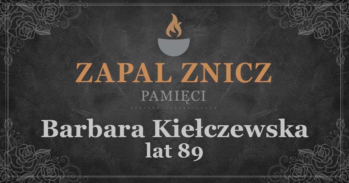 ŚPBarbara Kiełczewskażyła lat 89Zapalonych zniczy (17)