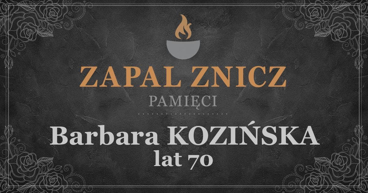 ŚPBarbara KOZIŃSKA1 rocznica śmierci2025-07-06Zapalonych zniczy (16)