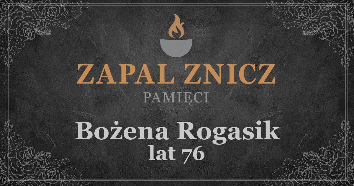 ŚPBożena Rogasik1 rocznica śmierci2025-07-21Zapalonych zniczy (42)