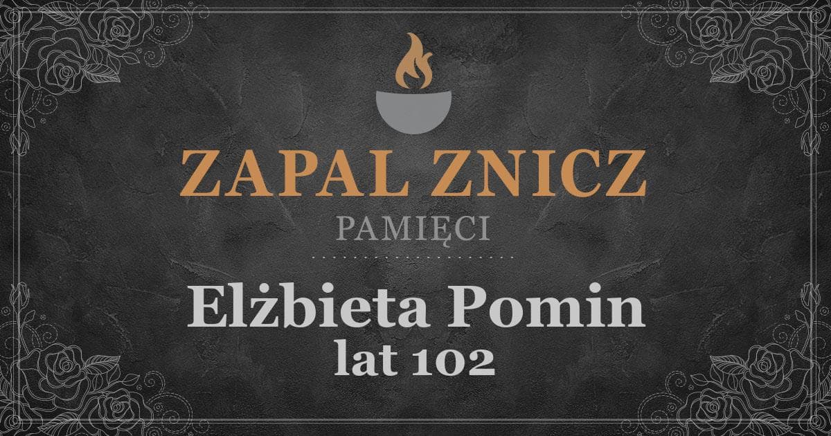 ŚPElżbieta Pominżyła lat 102Zapalonych zniczy (7)