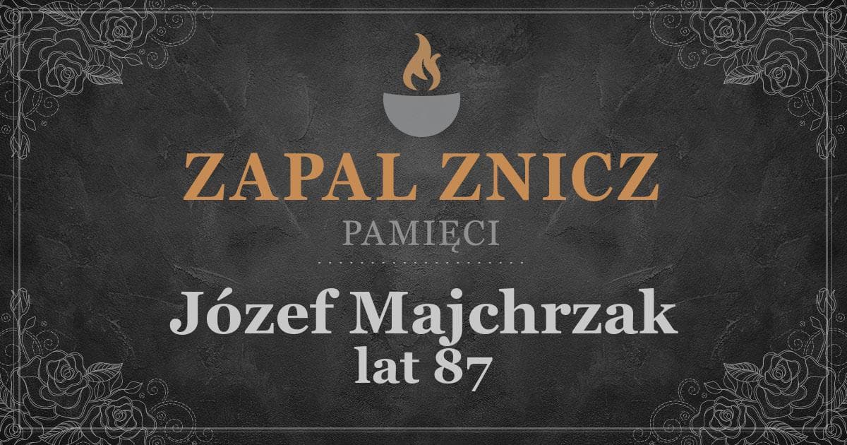 ŚPJózef Majchrzak1 rocznica śmierci2025-07-21Zapalonych zniczy (1)