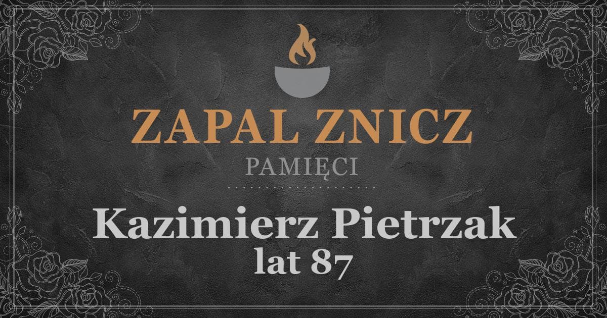 ŚPKazimierz Pietrzakżył lat 87Zapalonych zniczy (1)
