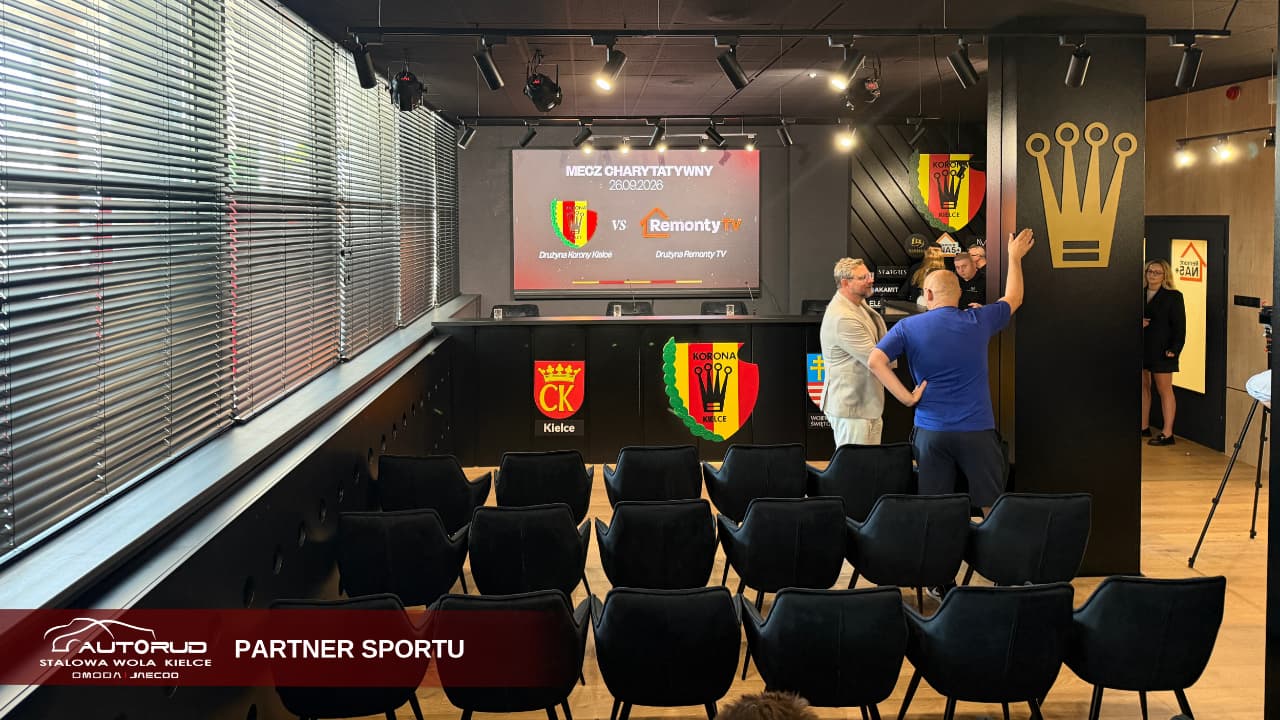 SPORT Korona Kielce pokazała odnowioną salę konferencyjną na Exbud Arenie