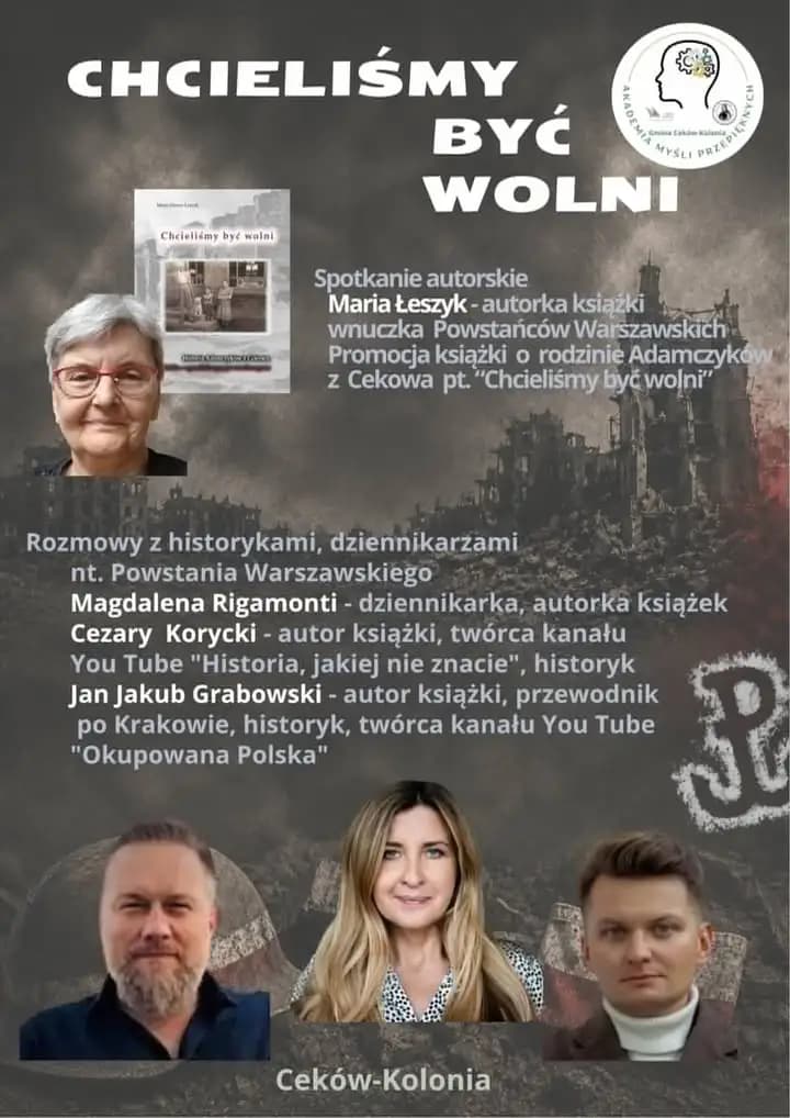 Spotkanie autorskie i promocja książki o Adamczykach z Cekowa