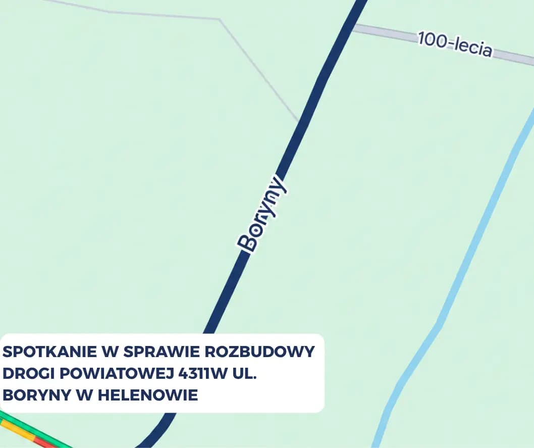 Spotkanie dotyczące rozbudowy drogi powiatowej 4311W w Helenowie