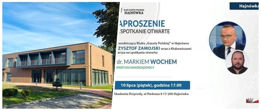 Spotkanie otwarte z Markiem Wochem w Hajnówce. Klub „Gazety Polskiej” zaprasza mieszkańców