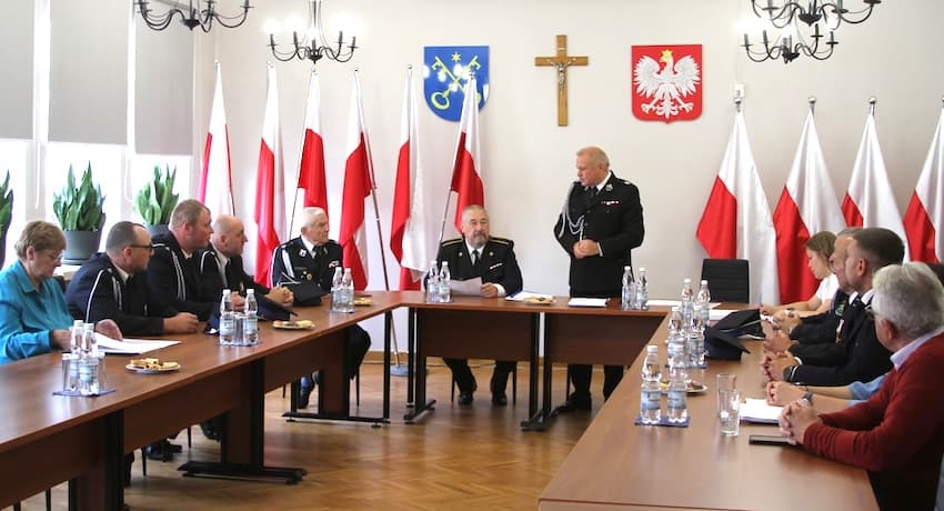 Spotkanie zarządu OSP w Ciechanowcu. Przedstawiciele pięciu jednostek rozmawiali o finansach