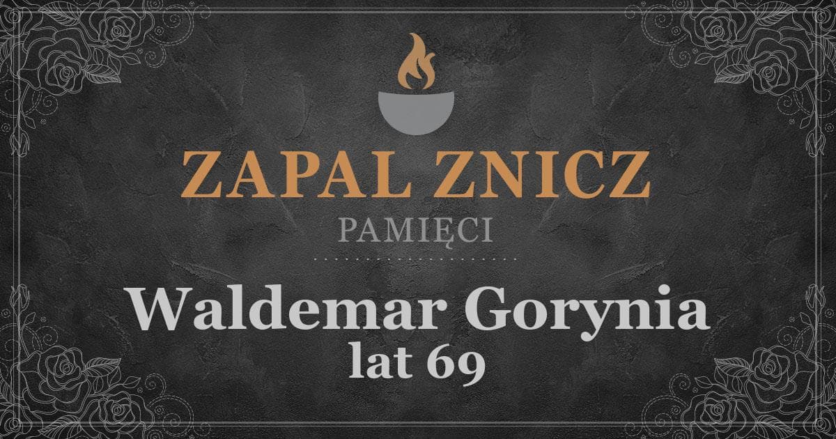 ŚPWaldemar Gorynia1 rocznica śmierci2025-07-19Zapalonych zniczy (132)
