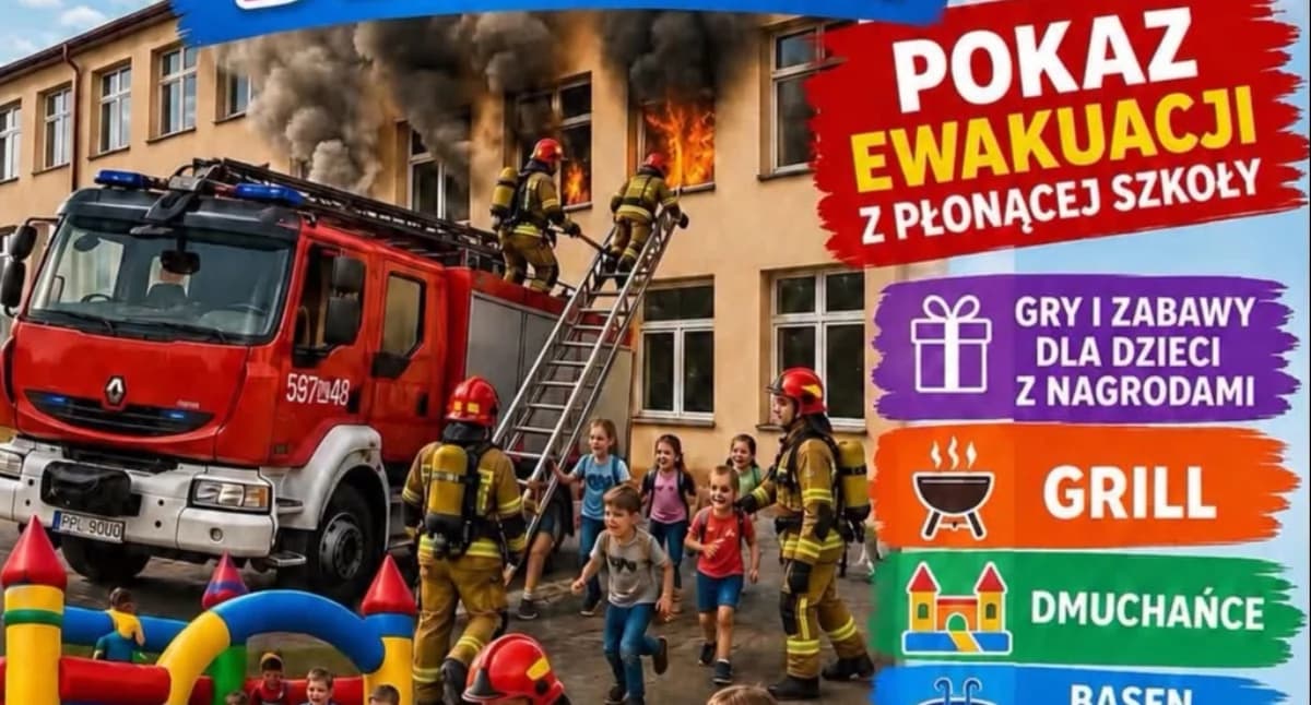 Strażacy zapraszają na rodzinny piknik w Lipie. Nie zabraknie widowiskowych pokazów i atrakcji dla dzieci