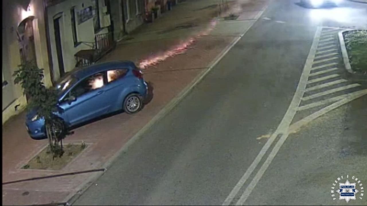Strzelali racami z samochodów. Płonęło auto i krzewy 20