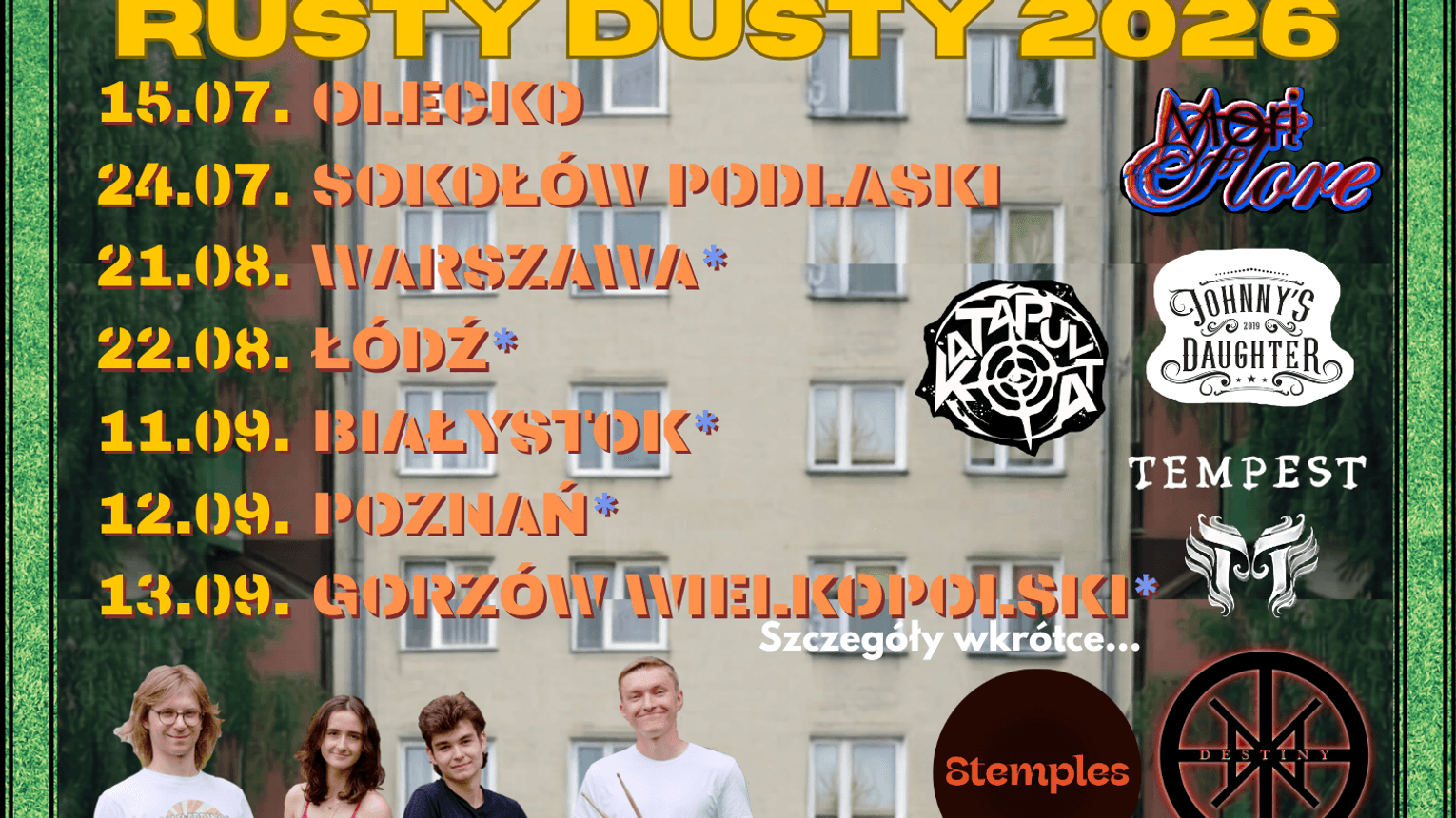 Suwalski zespół Rusty Dusty wydał debiutancki album. „Więcej rdzy, czy kurzu?” już dostępny