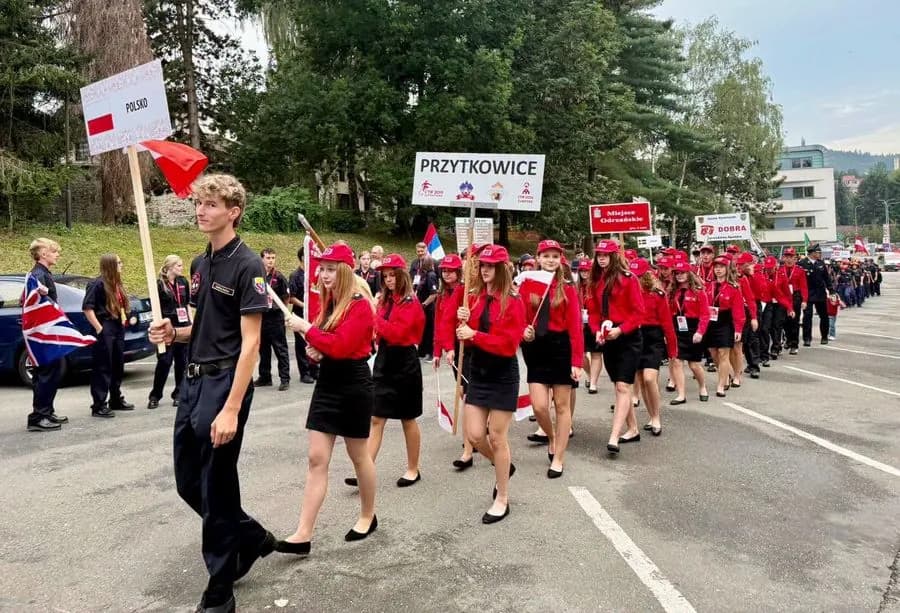 Świat patrzy na Przytkowice! Polska reprezentacja pożarnicza ruszyła na podbój Czech