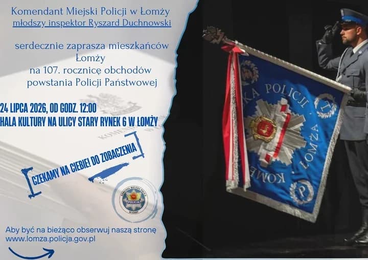 Święto Policji w Łomży z piknikiem na Starym Rynku