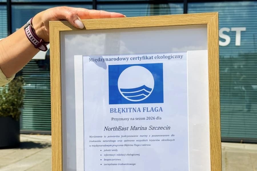 Szczecińska marina w elitarnym gronie. Zdobyła międzynarodowy certyfikat Blue Flag