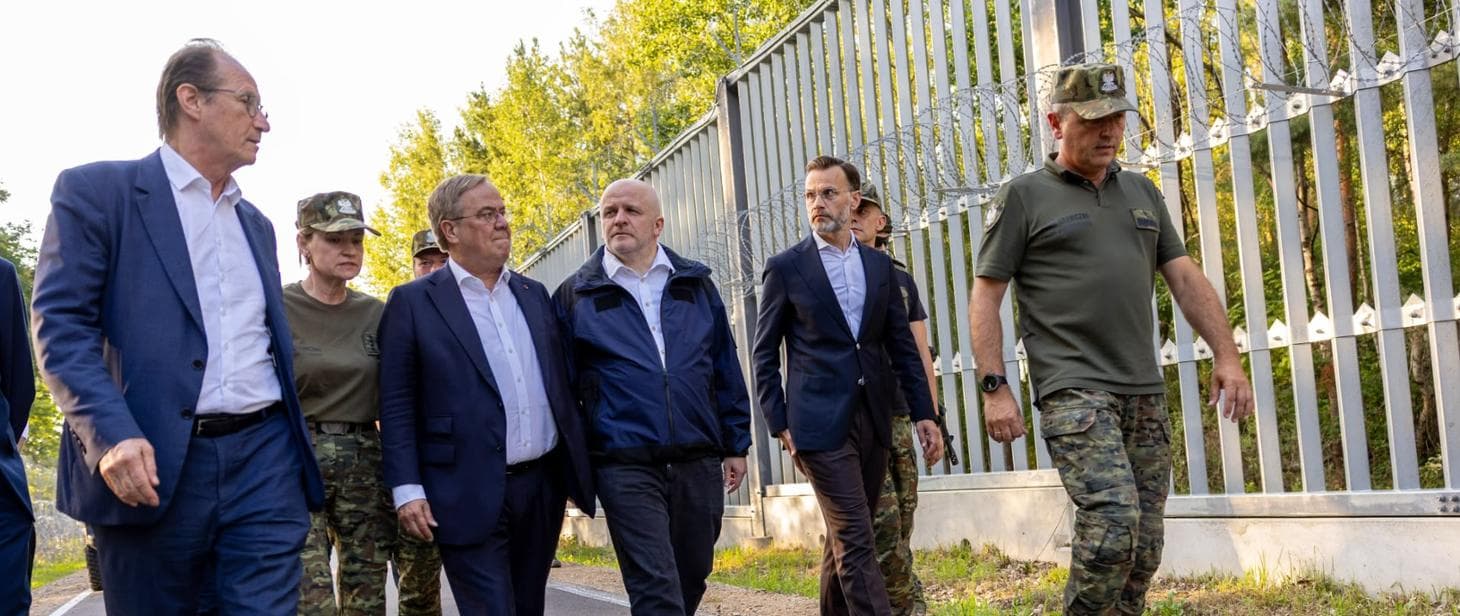 Szefowie komisji spraw zagranicznych państw Trójkąta Weimarskiego odwiedzili granicę polsko-białoruską odwiedzili granicę polsko-białoruską