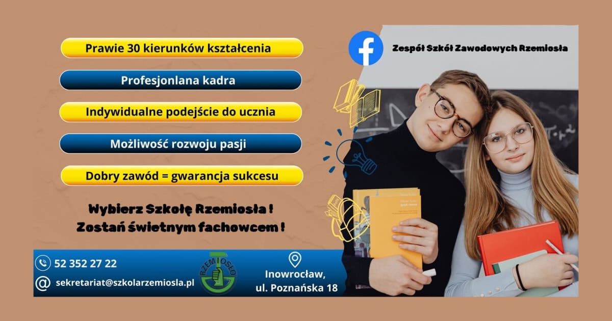 SZKOŁA RZEMIOSŁA ZAPRASZA. WYBIERZ ZAWÓD Z PRZYSZŁOŚCIĄ