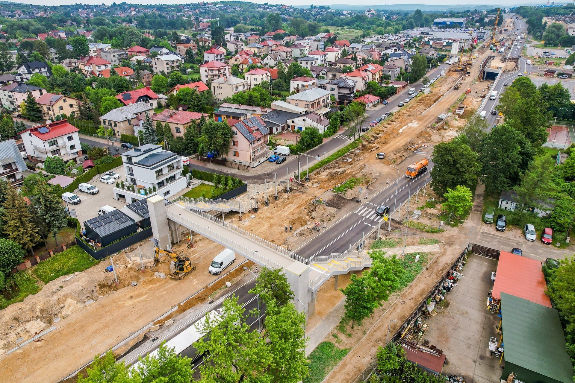 Tak przebiega remont DK 94 w Olkuszu. Prace zmierzają do końca, ale nie przy tunelu