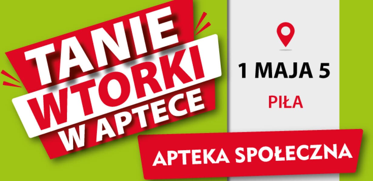 TANIE WTORKI w Aptece Społecznej!