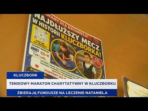 Tenisowy maraton charytatywny w Kluczborku. Zbierają fundusze na leczenie Nataniela