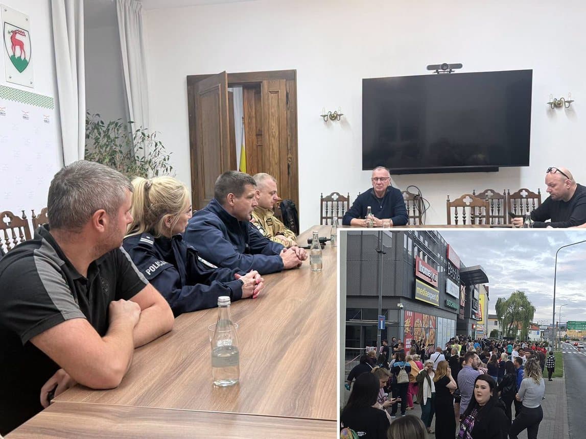 TERAZ N Niewybuch koło galerii - służby postawione na nogi