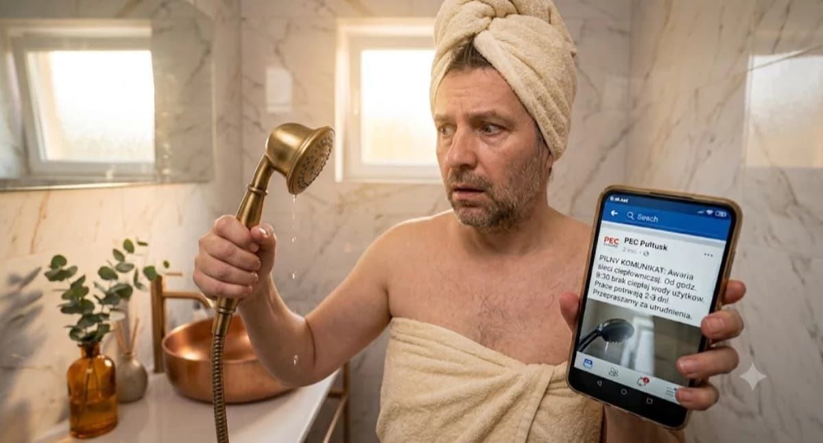 To już nie jest nawet śmieszne… W kranach znów zimna woda. Kolejna awaria w Pułtusku