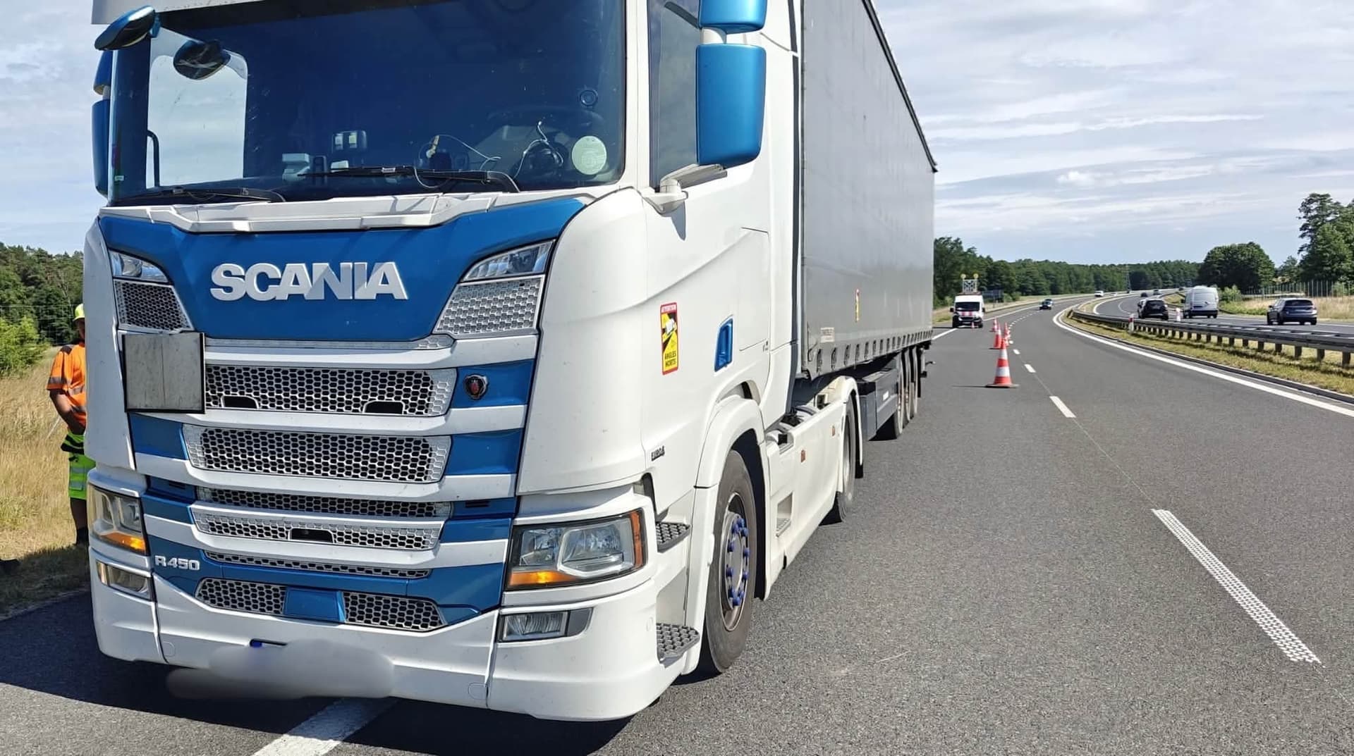 To mogło zakończyć się tragedią. Kierowca ciężarówki był pod wpływem narkotyków