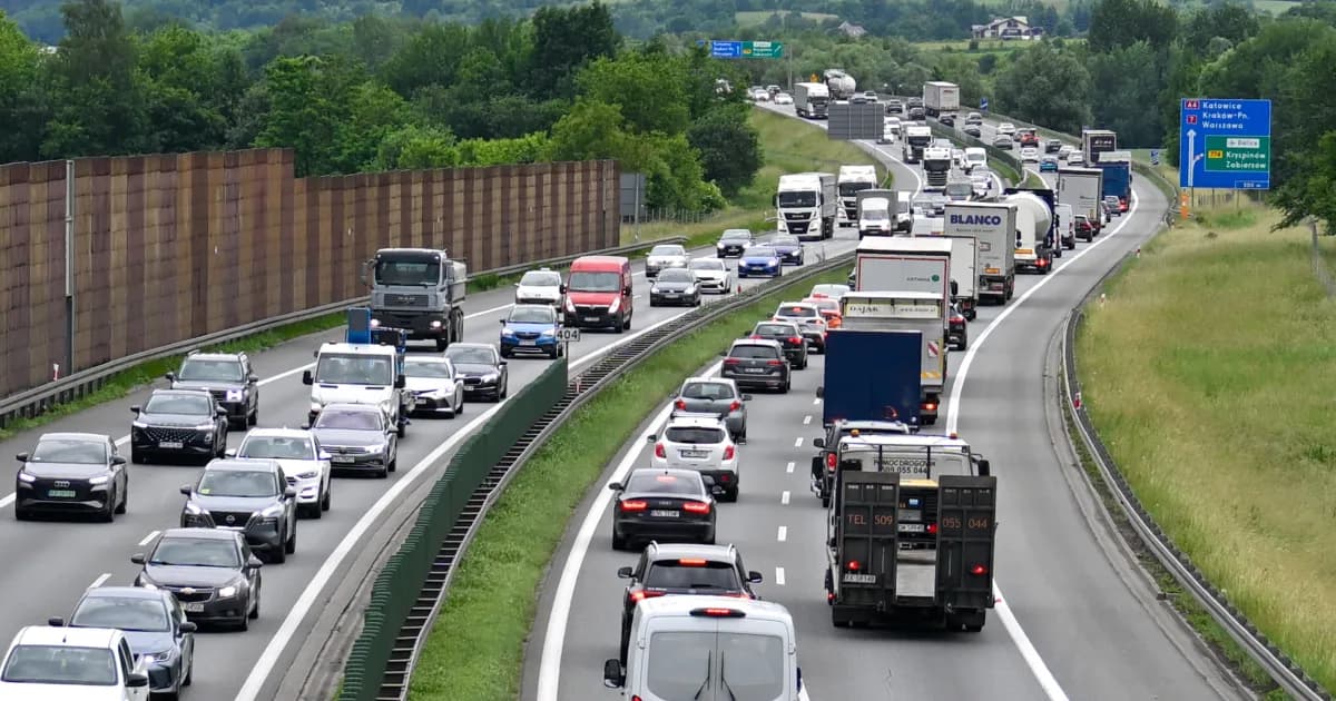 To oznacza duże korki. Kolizja na autostradowej obwodnicy Krakowa