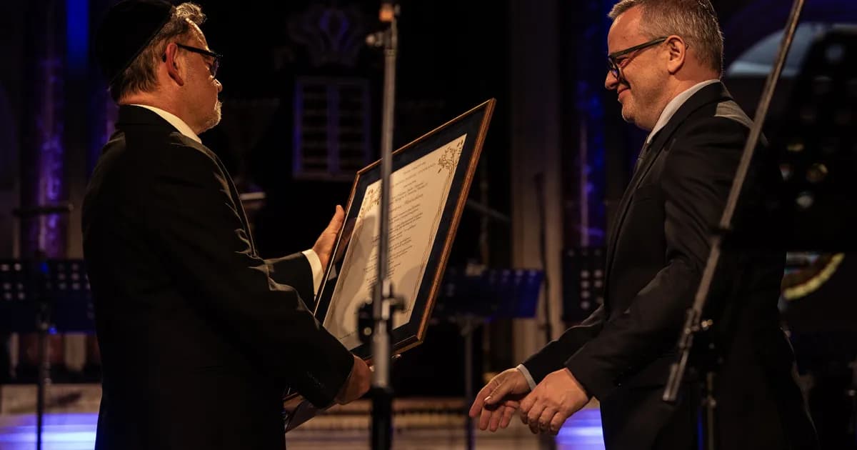 To twórca Festiwalu Kultury Żydowskiej. Teraz odebrał wyjątkową nagrodę