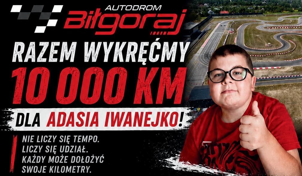 Tor wyścigowy w Biłgoraju zamknięty. Setki osób pokonują kilometry dla 13-letniego Adasia