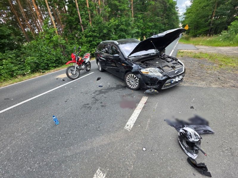 Tragedia na drogach gminy Węgliniec. Nie żyje 34-letni motocyklista