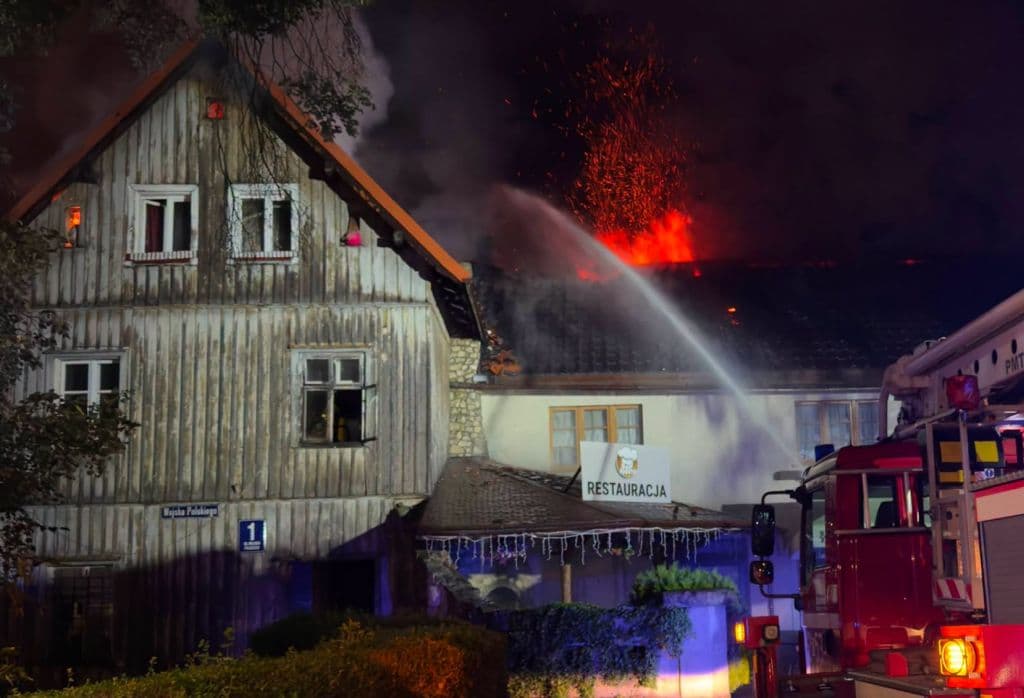 Tragiczny pożar budynku w Dusznikach-Zdroju