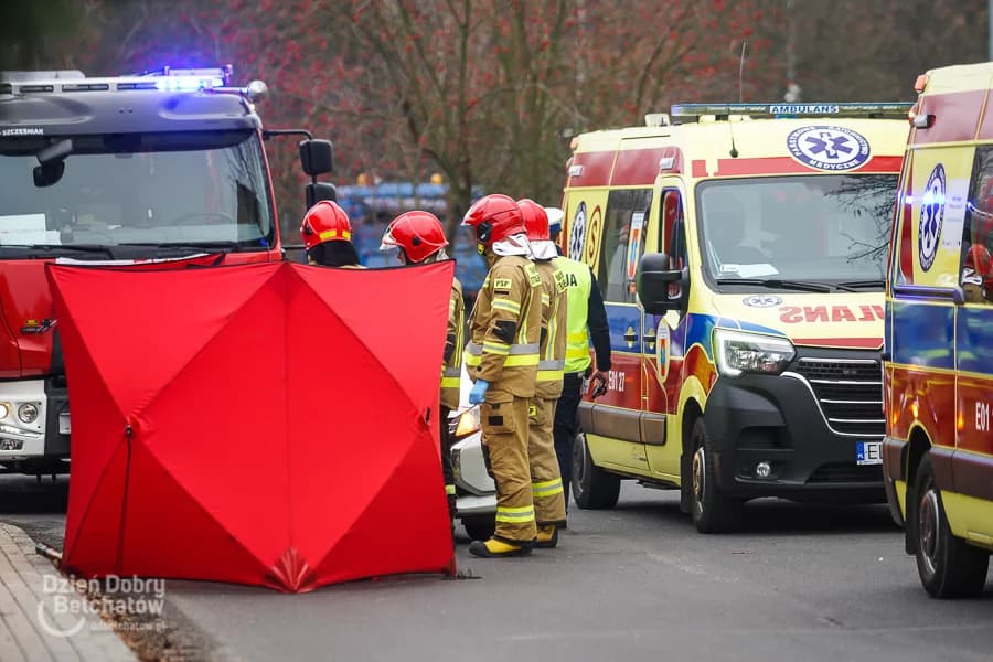 Tragiczny wypadek pod Bełchatowem. Zginął młody piłkarz z naszego regionu