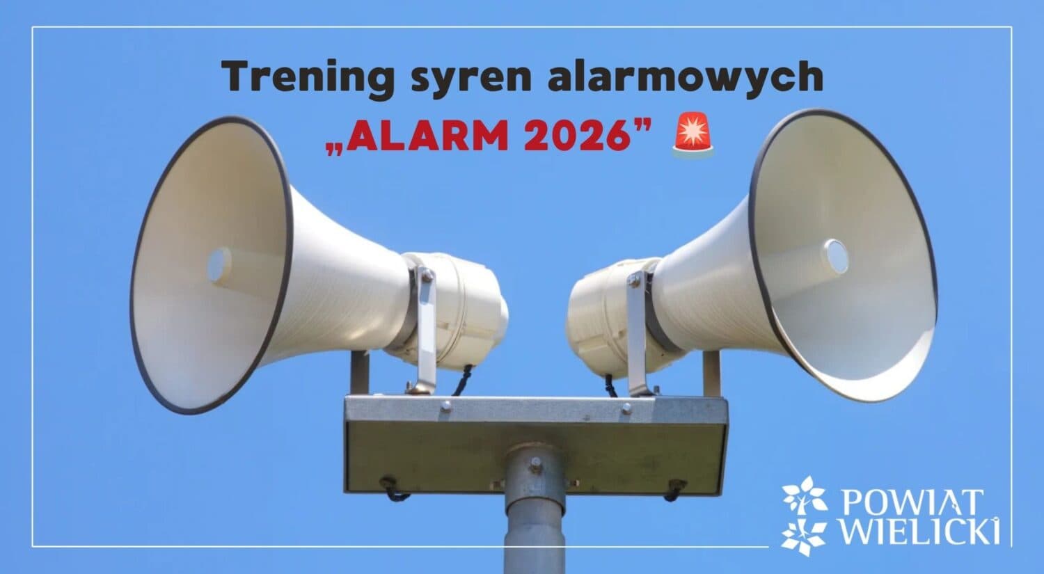 Trening syren alarmowych „ALARM 2026” – ważne informacje