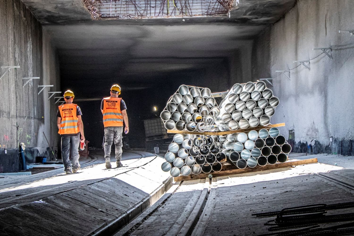 Trwa budowa tunelu tramwajowego przy Dworcu Zachodnim. Większość torowiska już jest