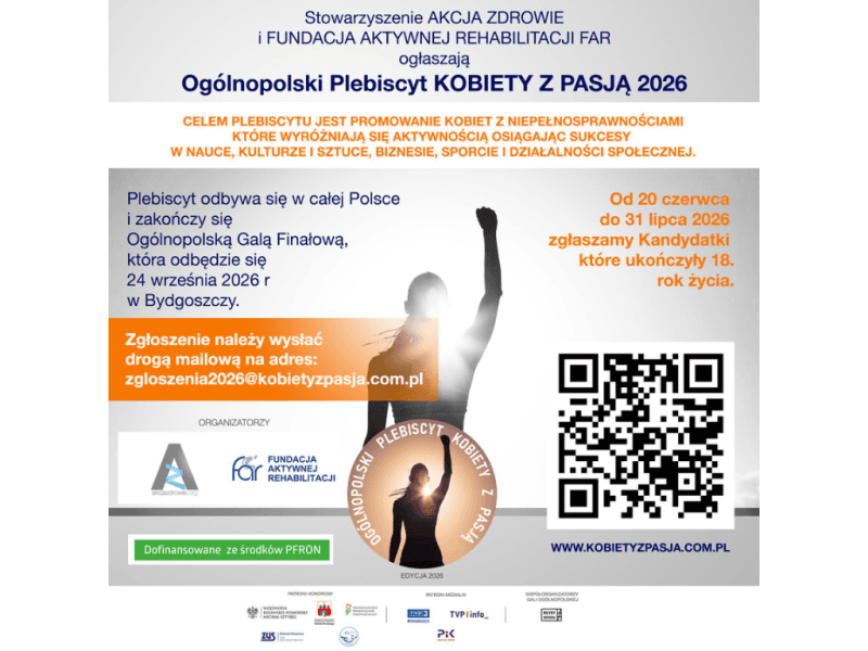 Trwa nabór zgłoszeń do Plebiscytu „Kobiety z Pasją 2026”