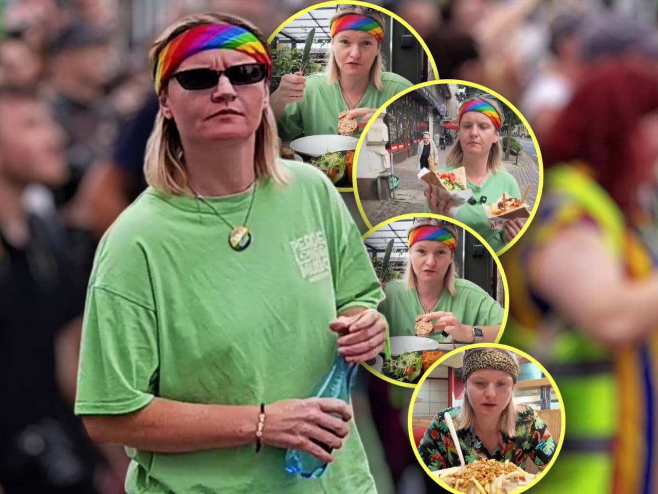Uczestniczka "Gogglebox" odwiedziła Szczecin. Wzięła udział w Marszu Równości, spróbowała frytburgera i odkryła szokującą tajemnicę paprykarza