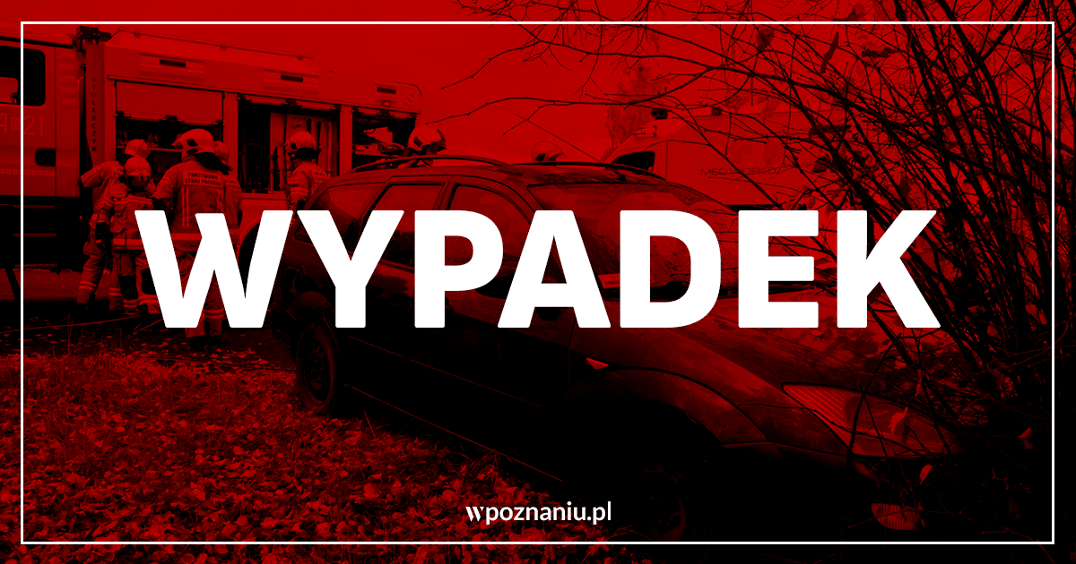 Uderzył w wiadukt. Droga jest zablokowana